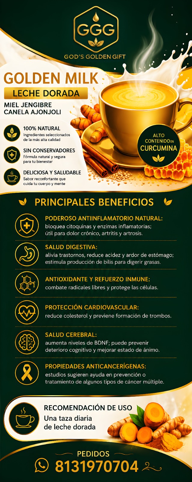 Golden Milk e ingredientes